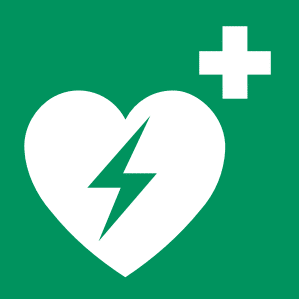 Symbol: Automatisierter Externer Defibrillator (AED) - E010