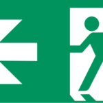 Symbol: Rettungsweg Notausgang Links - E001