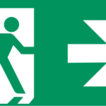 Symbol: Rettungsweg Notausgang Rechts - E002