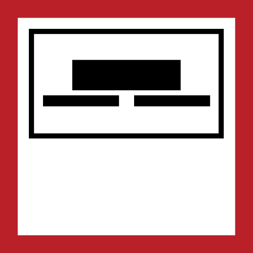 Feuerschutzschiebetür - Feuerwehrplan Symbol