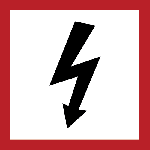 Feuerwehrstromversorgung - Feuerwehrplan Symbol