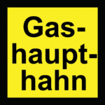 Gashaupthahn - Feuerwehrplan Symbol