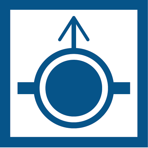 Löschwassersauganschluss Überflur -Feuerwehrplan Symbol